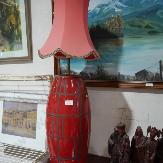 Pottery lamp