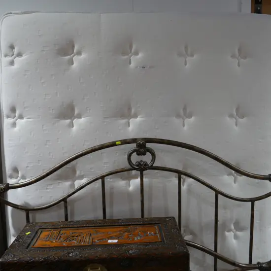 Double bed and headboards