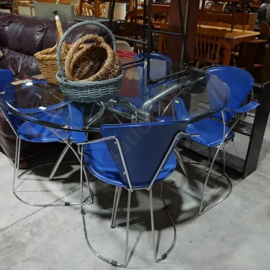 Glass Top table and chairs