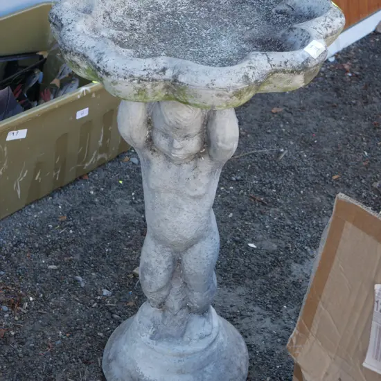 Cherub Bird Bath