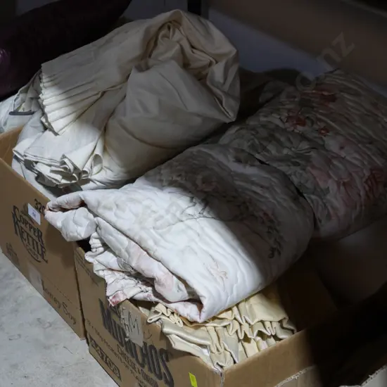 3 boxes.  Curtains etc