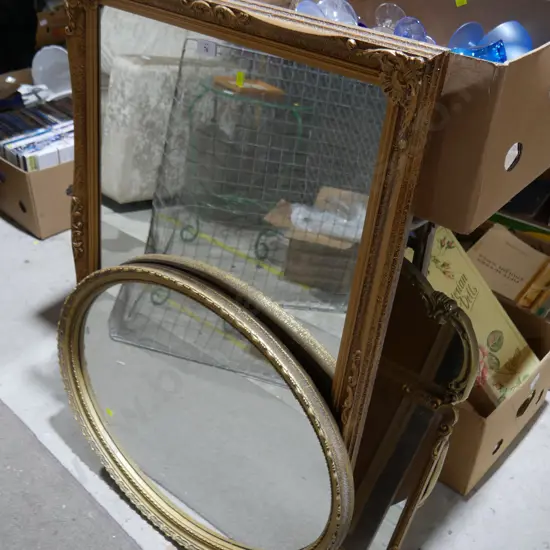 Gilt frame mirrors
