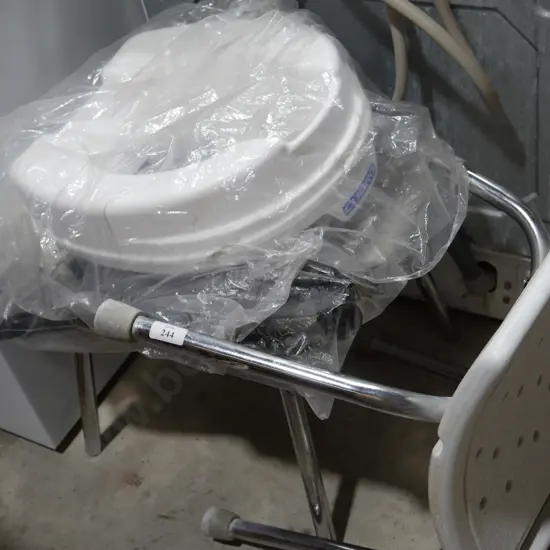 Shower stool toilet seat