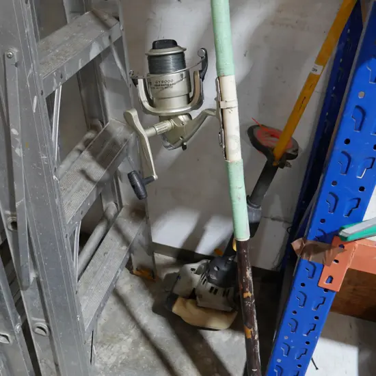 Surf cast rod and reel