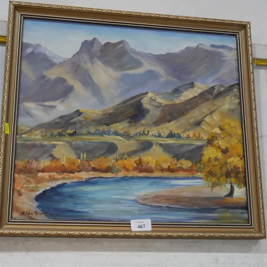 Oil painting - Clutha River