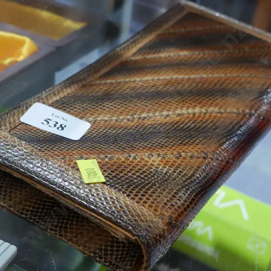 Snake skin purse