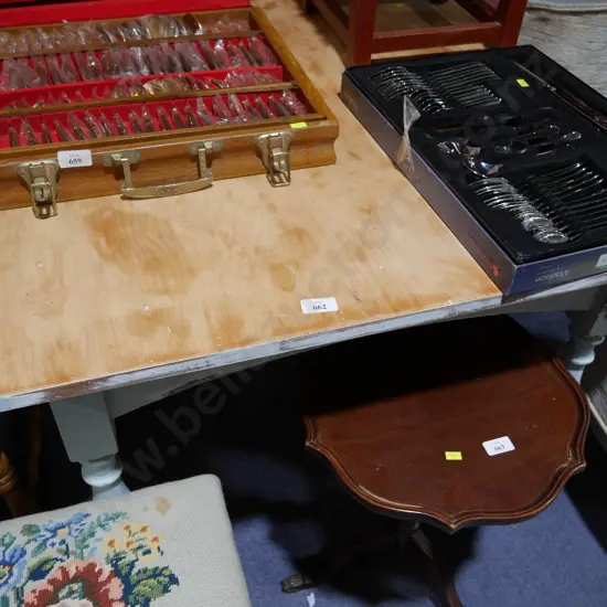 Painted dining table