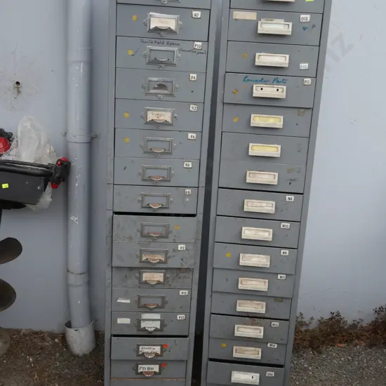 2 filing cabinets