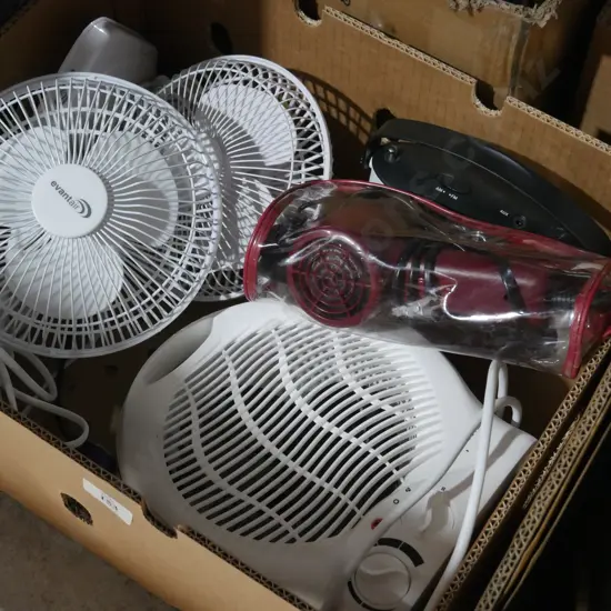 Fans , heater , radio