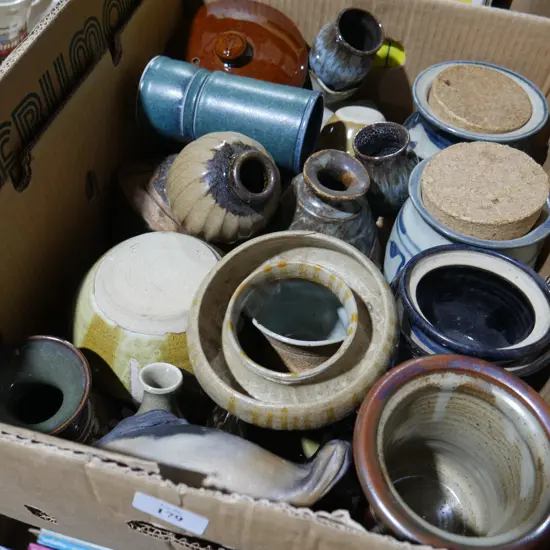 Pottery containers , ect