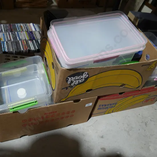 3 boxes of Sistema ware