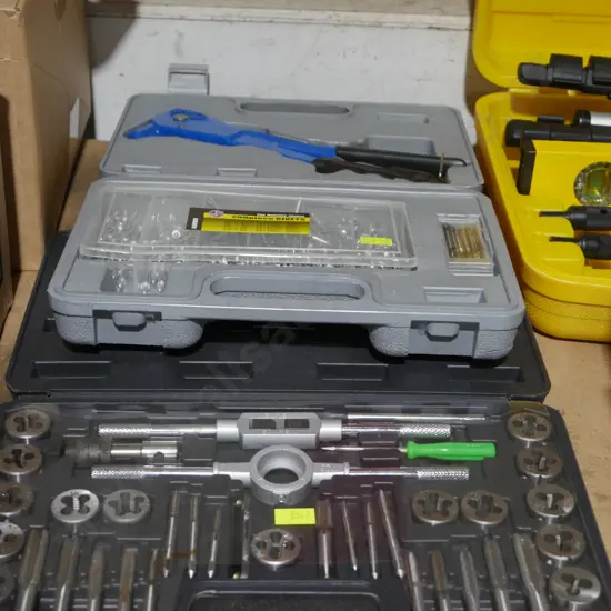 Tap and die and rivet sets