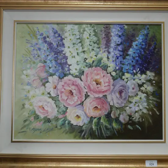 Flower oil painting