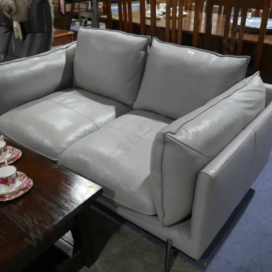 2 seater leather couch