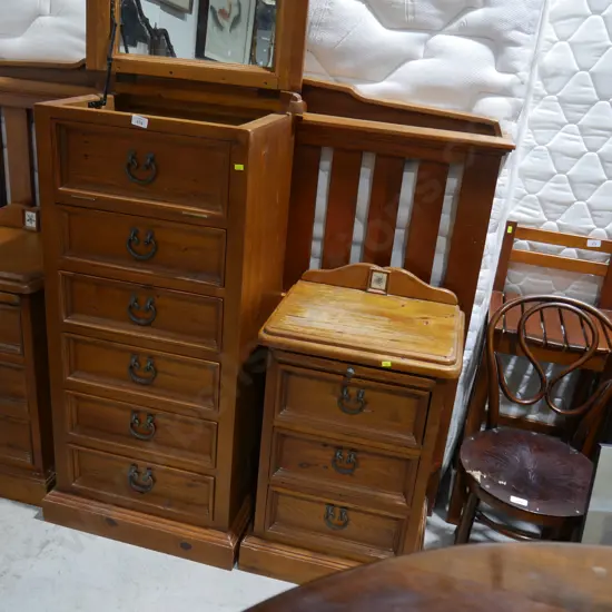 Lingerie chest drawer and 2 bedsides & headboard