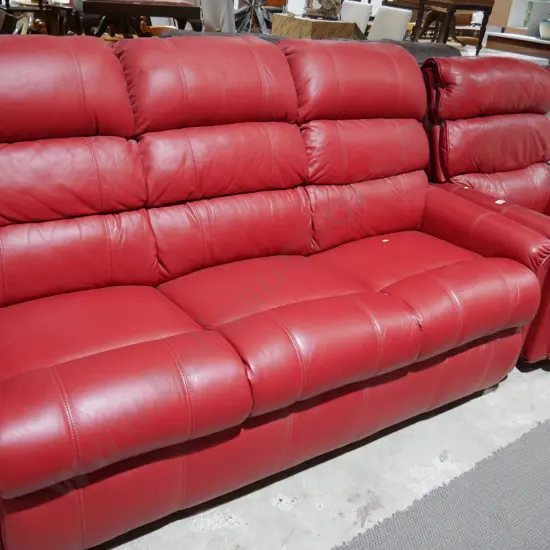 2 piece leather lounge suite
