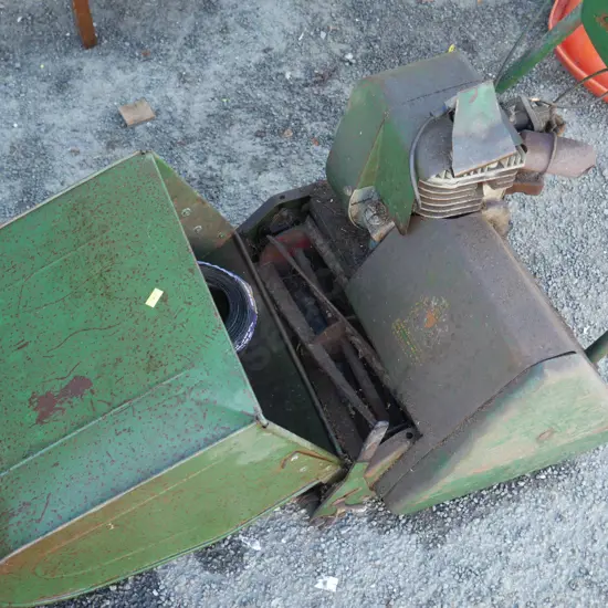 Old reel mower